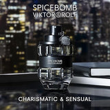 Viktor&Rolf Spicebomb Eau de Toilette for Men - Woody & Spicy Cologne with Citrus and Tobacco Notes