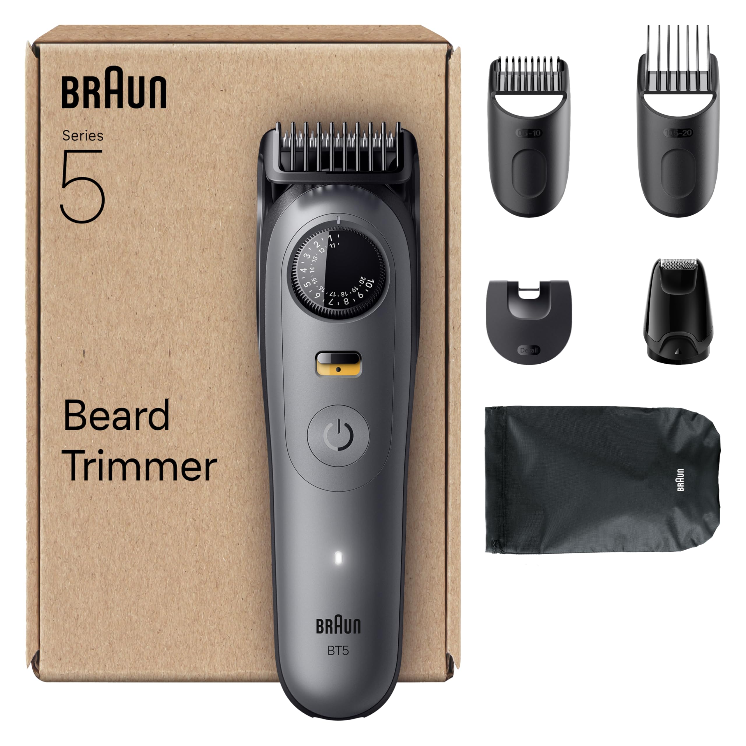 Braun Series 5 Men's Beard Trimmer & Electric Shaver BT5525 Grey