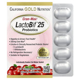 California Gold Nutrition CranMax LactoBif Probiotics 25 Billion CFU - 30 Veggie Capsules