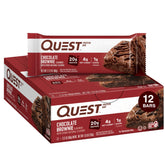 Quest Nutrition Chocolate Brownie Protein Bar, High Protein, Low Carb, Gluten Free, 12 Count