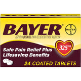 Bayer, Genuine Aspirin, 325 mg , 100 Coated Tablets