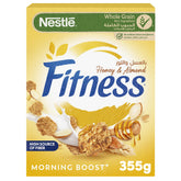 Nestle Fitness Honey and Almonds Breakfast Cereal | 355g Pack | Whole Grain & Nutritious