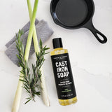 Caron Doucet Cast Iron Care Bundle (8oz Bullet) - Plant-Based Oil & Soap"