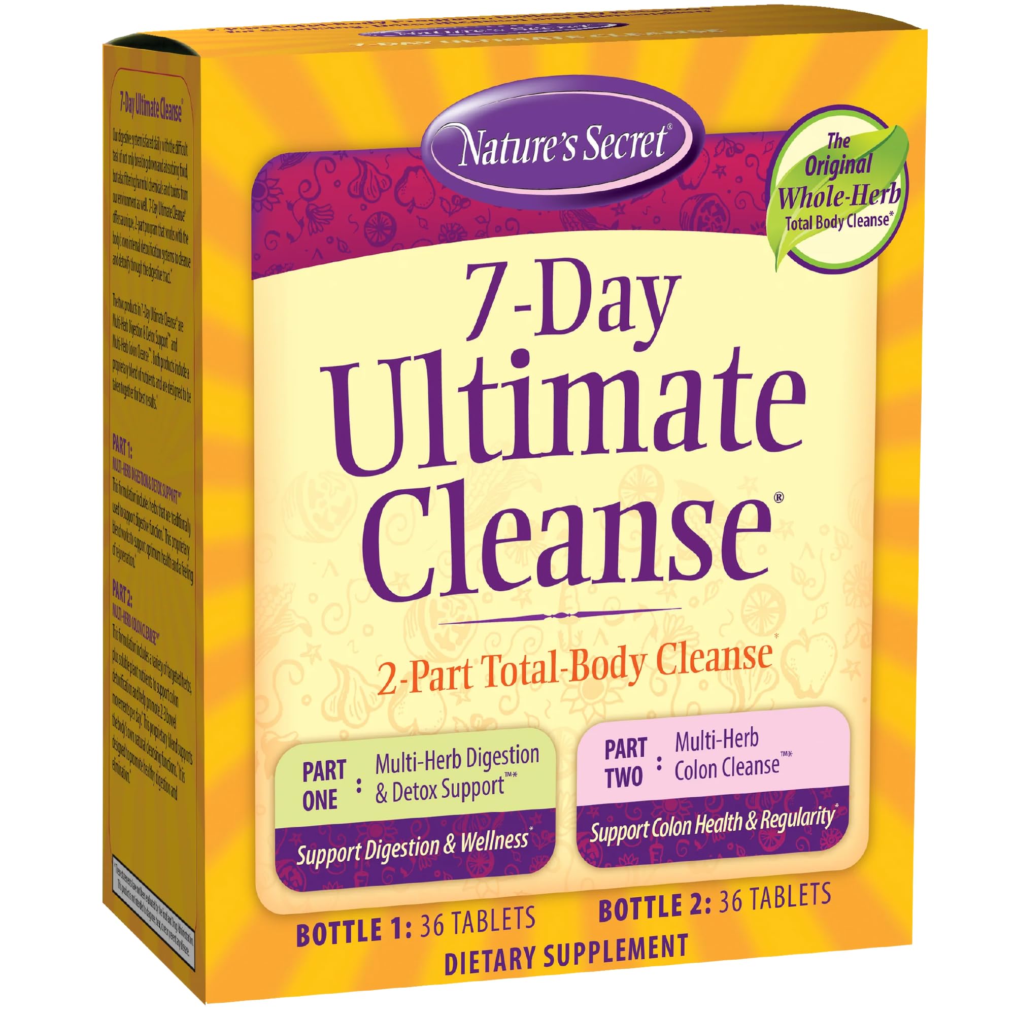 Nature's Secret 7-Day Ultimate Cleanse Set - 2 Part Total Body Reset