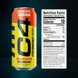 Cellucor C4 Energy Carbonated Zero Sugar Energy Drink - Orange Slice Pre-Workout 16oz Pack of 12