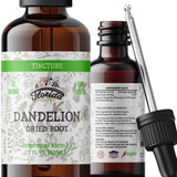 Organic Dandelion Root Tincture - Cold-Pressed Extract - 2 oz (685 mg) - Non-GMO
