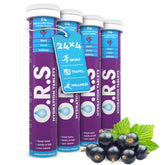 O.R.S Hydration Tablets, Natural Blackcurrant Flavour, 96 Tablets (Pack Of 4 X 24) (OORSB96)