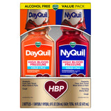 Vicks DayQuil & NyQuil HBP Cold & Flu Relief Liquid Combo Pack (2 x 8 FL OZ)