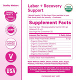 Pink Stork Labor Prep Tea: Organic Red Raspberry Leaf, Chamomile & Rosehip (15 Sachets)