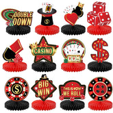 KatchOn Big Casino Centerpieces - 12 Pack Table Decorations for Las Vegas Theme Parties