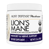 Host Defense Lion's Mane Mushroom Mycelium Powder for Mental Clarity & Focus, 100g
