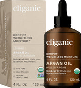 Cliganic USDA Organic Argan Oil 100ml - Natural Cold Pressed Moroccan Oil for Hair, Face & Skin Care