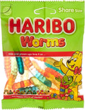 Haribo Worms Gummy Candy 80g - Classic Gummy Worms