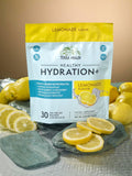 TERRA ORIGIN Healthy Hydration+ Electrolyte Powder Packets | Sugar Free, Gluten Free Drink Mix | Lemonade | 30 Servings (1-Pack)