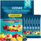 OZENKE Electrolytes Powder Packets - 30 Sticks Sugar-Free Hydration | 6 Flavors