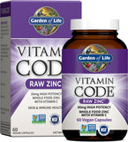 Garden of Life Vitamin Code Raw Zinc 30mg Immune Support 60 Caps