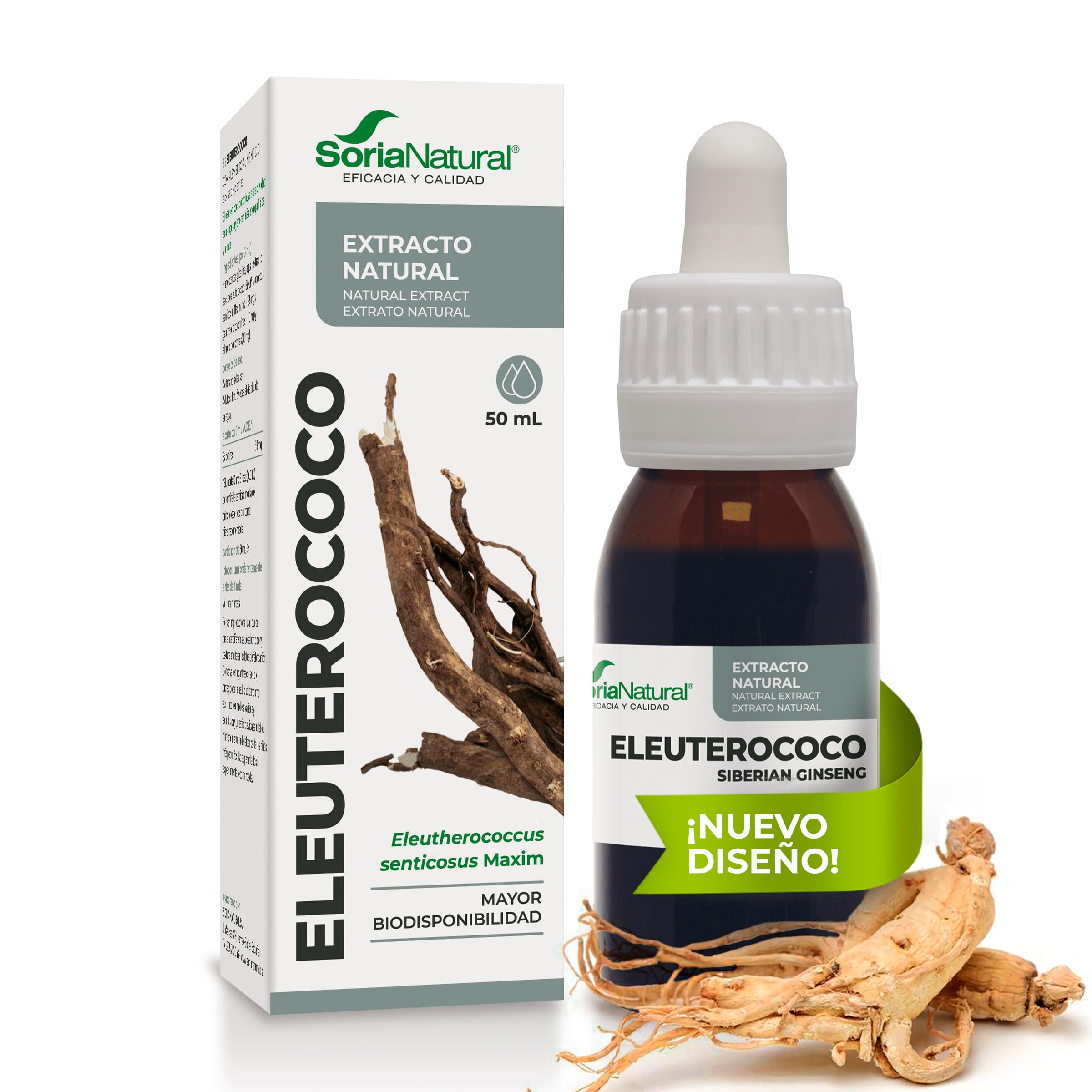 Soria Natural Eleuterococcus Extract (50ml) | Combat Fatigue & Boost Vitality