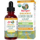 MaryRuth Organics Lemon Balm Leaf Liquid Extract | Mood Support | Relaxation | Calming | Nervine Herbal | Lemon Balm Tincture | USDA Organic | Vegan | Non-GMO | Gluten Free | 1 Fl Oz