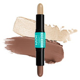 NYX Professional Makeup Wonder Stick - Dual Ended Highlighter & Contour Stick (Universal Light)