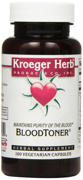 Kroeger Herb Capsules for Blood Toner | Vegetarian Supplement | 100 Count