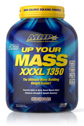 MHP Up Your Mass XXXL 1350 Mass Gainer - Milk Chocolate Flavor, 6lb Tub for Rapid Muscle Gain