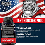 Testosterone Booster for Men – Testosterone Supplement for Men with Horny Goat Weed, Tongkat Ali (Longjack), Wild Yam, Boron & Saw Palmetto - Sugar-Free Mens Health Supplement Made in USA, 60 Caplets