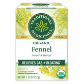 Traditional Medicinals Organic Fennel Herbal Tea - Promotes Digestive Health - 16 Tea Bags