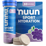Nuun Sport Electrolyte Drink Tablets - Grape (80 Servings)