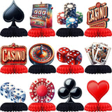 12 Pack Casino Table Toppers - Birthday Themed Party Decorations