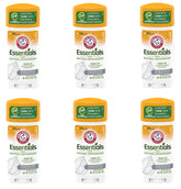 ARM & HAMMER Essentials Solid Deodorant, Unscented, 2.5 oz, 6 Count - Hypoallergenic & Gentle