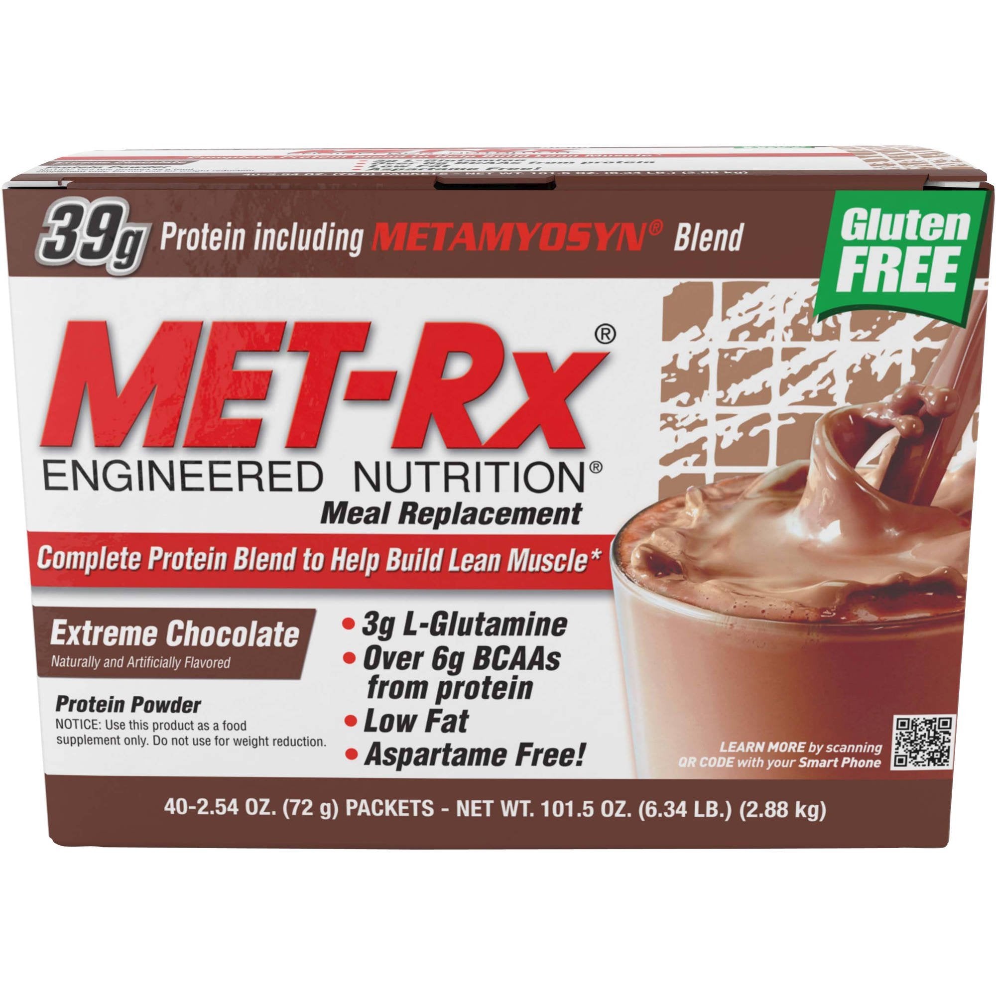 MET-Rx Meal Replacement Powder, Chocolate, 40 Servings
