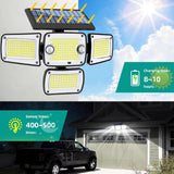 ViaGasaFamido Solar Outdoor Light, IP65 Waterproof with Motion Sensor and 270° Angle