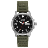 Citizen Men's Sport Casual Garrison Eco-Drive Watch with Nylon Strap and Luminous Markers