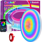 Cozylady RGBIC Neon LED Strip Lights - Smart Flexible Neon Rope with Music Sync