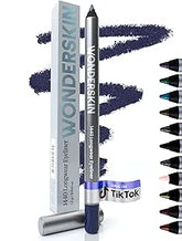 Wonderskin 1440 Longwear Black Waterproof Eyeliner Pencil - Sharpenable Black Eyeliner Pencil and Smudge Proof Eye Liner Pencils (Liquorice