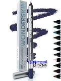 Wonderskin 1440 Longwear Black Waterproof Eyeliner Pencil - Sharpenable Black Eyeliner Pencil and Smudge Proof Eye Liner Pencils (Liquorice
