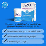 AZO Complete Feminine Balance Daily Probiotic for Vaginal Health, 60 Capsules