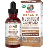 MaryRuth Organics USDA Mushroom Complex Drops - Immune & Cognitive Support | Vegan, Alcohol-Free | 1 oz (30 Servings)