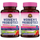 Vitalitown Women's Probiotics 120 Billion CFUs - Gut & Vaginal Health Support - 60 Capsules