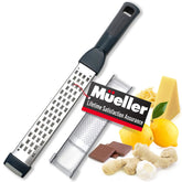 Mueller Ultra Bi-Directional Citrus Zester & Cheese Grater - Stainless Steel Razor-Sharp