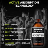 مكمل لتعزيز التستوستيرون للرجال - مكملات صحية للرجال والنساء - مكمل يحتوي على Tongkat Ali + Tribulus Terrestris لتحسين الصحة الجنسية للرجال - يدعم التعافي العضلي وزيادة الطاقة
