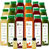 3 Day Juice Cleanse by Raw Fountain, All Natural Raw Detox Cleanse, Juicing for Body Rest, Cold Pressed Juice Fast, Great Way to Jumpstart a Healthy Diet, 18 Bottles 12oz, 3 Ginger Shots