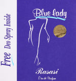 Rasasi Blue Lady Eau de Parfum with Deodorant Spray - 40/50ml