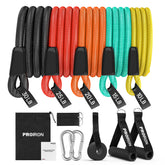PROIRON 14-Piece Anti-Snap Resistance Bands Set with Handles & Accessories
