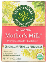 Traditional Medicinals Mother's Milk Tea - 16 Tea Bags - Herbal Lactation Support