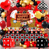 Casino Party Decorations – 85 Pcs Gaming Card & Balloon Set for Las Vegas Theme