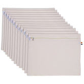 SOLSTICE Cotton Saree Storage Bags with Zip Closure (Set of 12) – Big Size Wardrobe Organizer