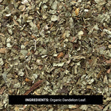 أوراق الهندباء العضوي المقطعة والمُنخَّلة (Dandelion Leaf) - فرونتير كواب (Frontier Co-op) - 1 رطل بالجملة - للتخلص من السموم ودعم الكبد