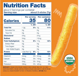 Earth's Best Organic Baby Food, Dissolvable Teething Snack for Babies 6 Months and Older, Cheddar Cheese Crunchy Sticks, .56 oz Pack (Pack of 5)