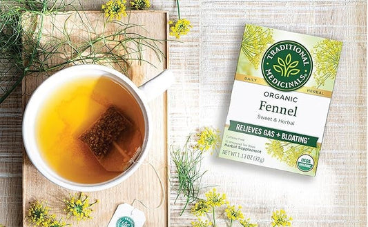 Soothe Your Digestion Naturally: Embrace the Benefits of Traditional Medicinals Organic Fennel Herbal Tea